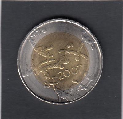 Beschrijving: 5 Euro 90 YEAR INDEPENDENT  